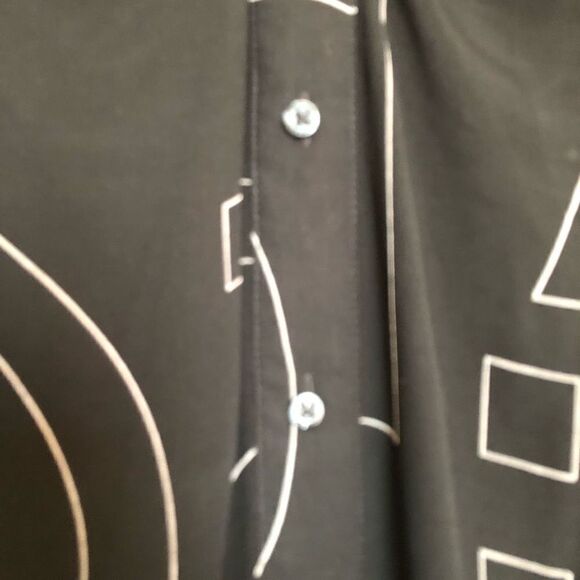 CALVIN KLEIN - 🎉HP🎉 NWT - L Sz 6 Short Sleeve Logo Maxi Illusion Shirtdress - Picture 11 of 16